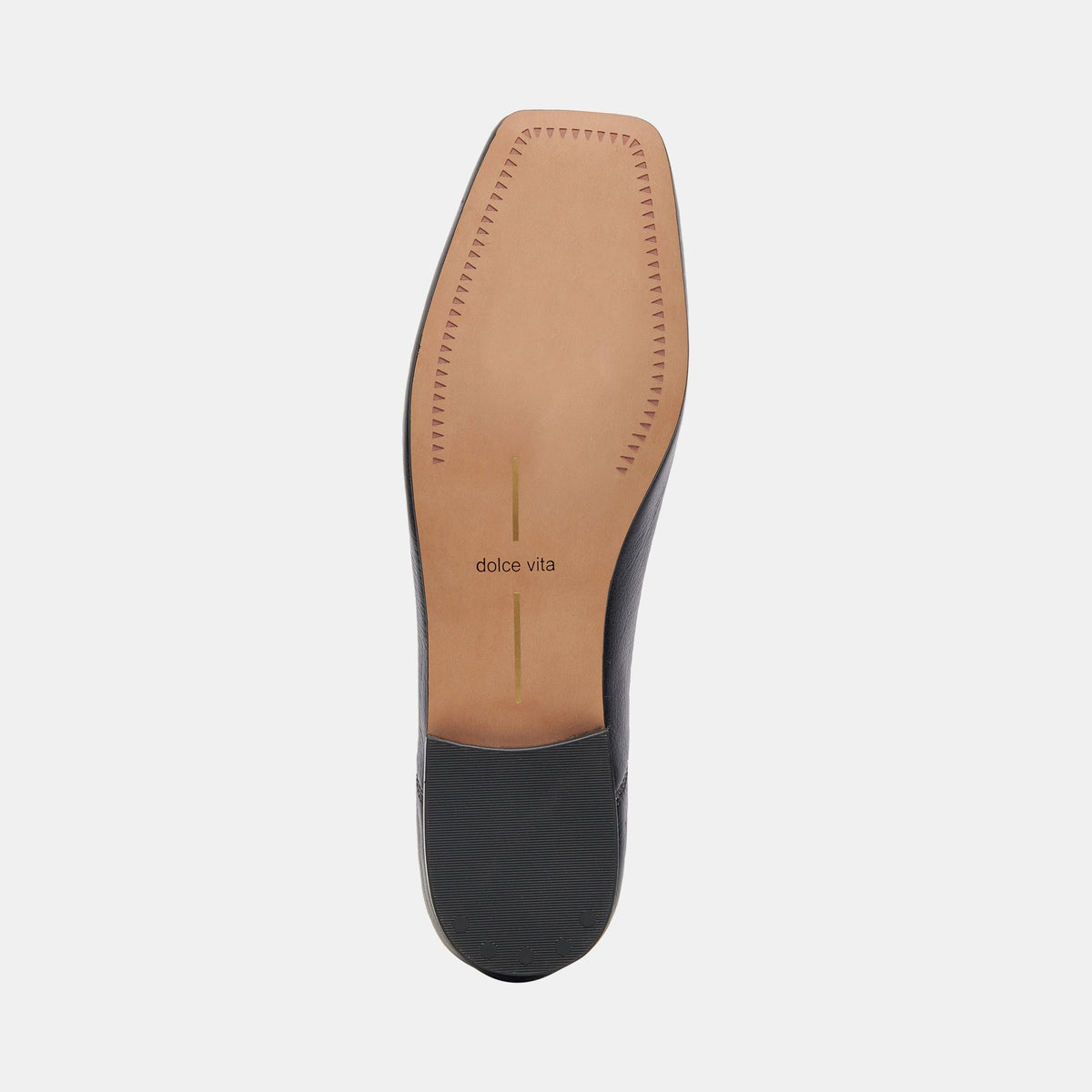 ANISA Ballet Flats Black Leather | Dolce Vita