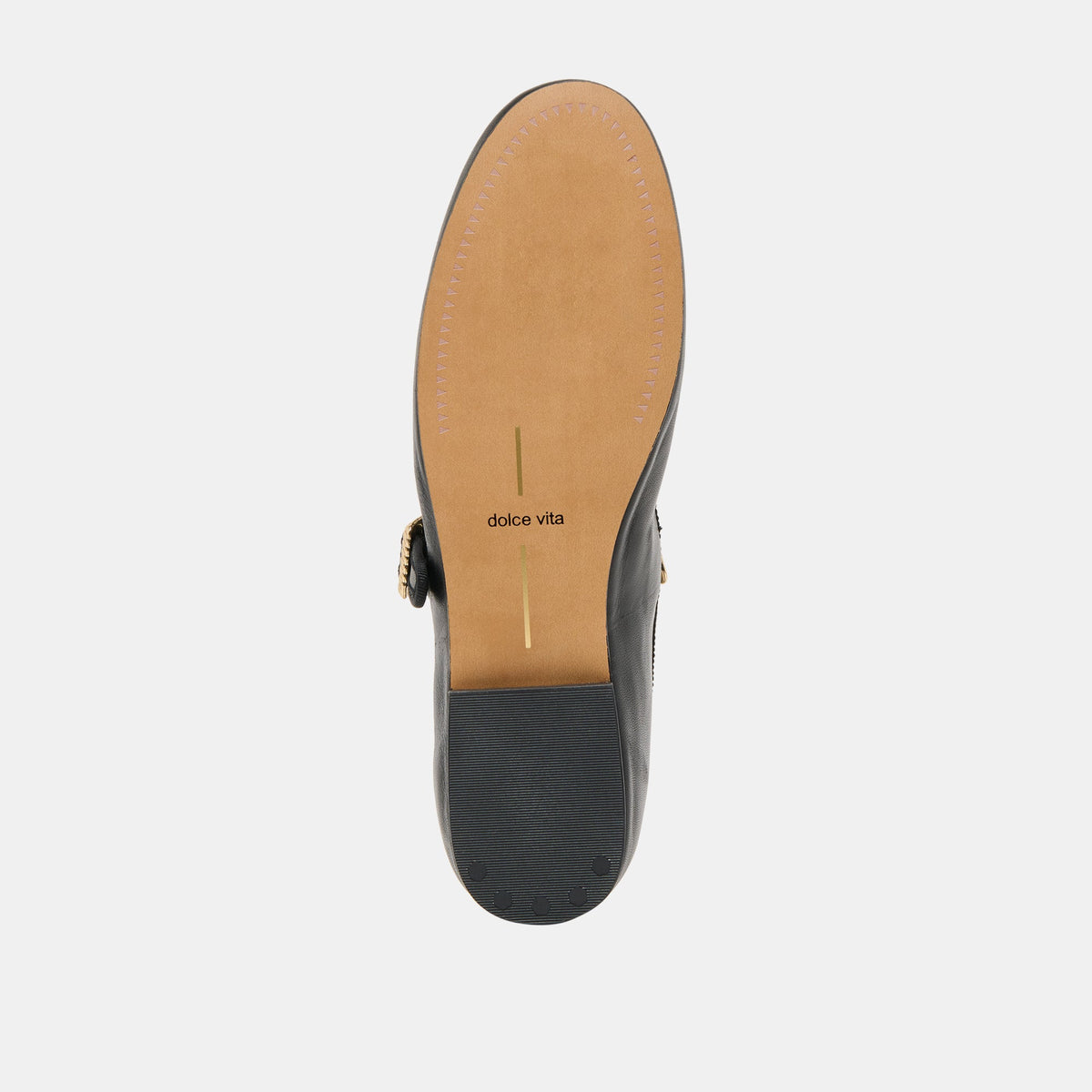 Relan Black Leather Ballet Flats | Dolce Vita