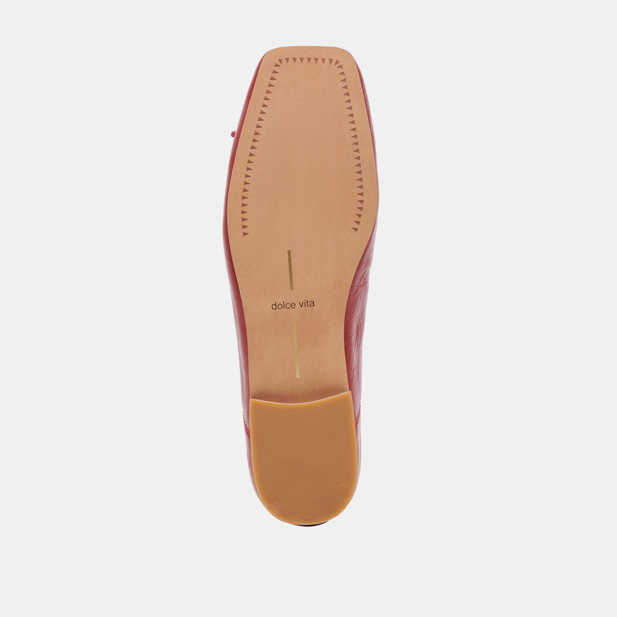 Anisa Ballet Flats RED CRINKLE PATENT | Dolce Vita