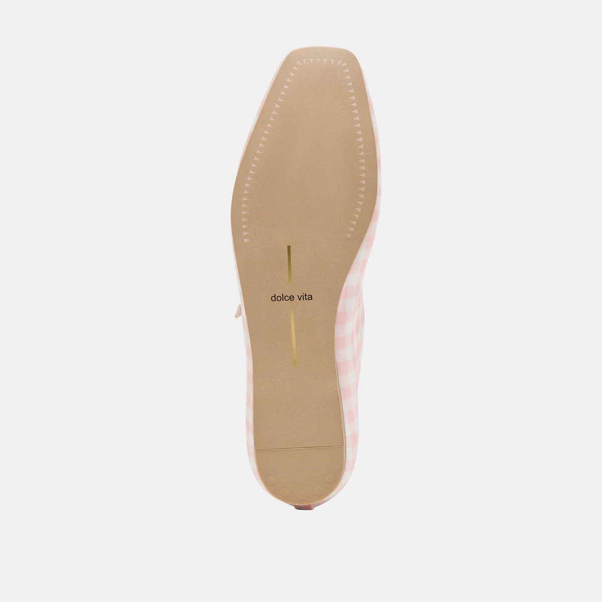 Reyes X Byrdie Golf Pink Plaid Gingham Ballet Flats | Dolce Vita