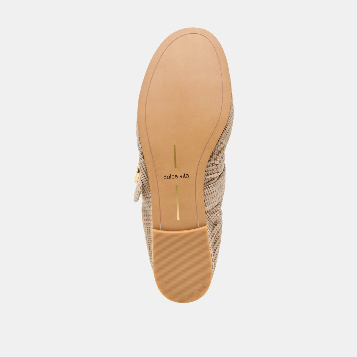 Caely Herringbone Printed Suede Ballet Flats | Dolce Vita