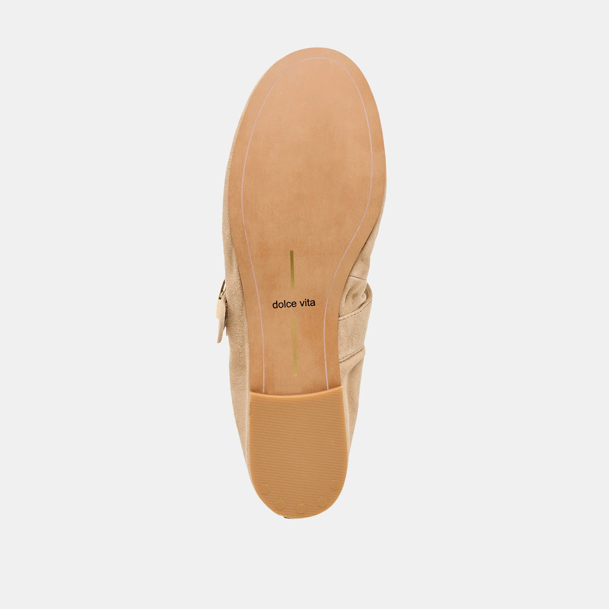 Caely Camel Suede Ballet Flats | Dolce Vita