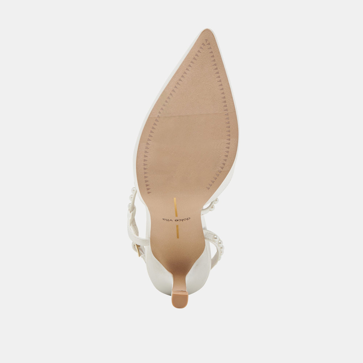 KAMRA PEARL HEELS TRUE WHITE SATIN | Dolce Vita
