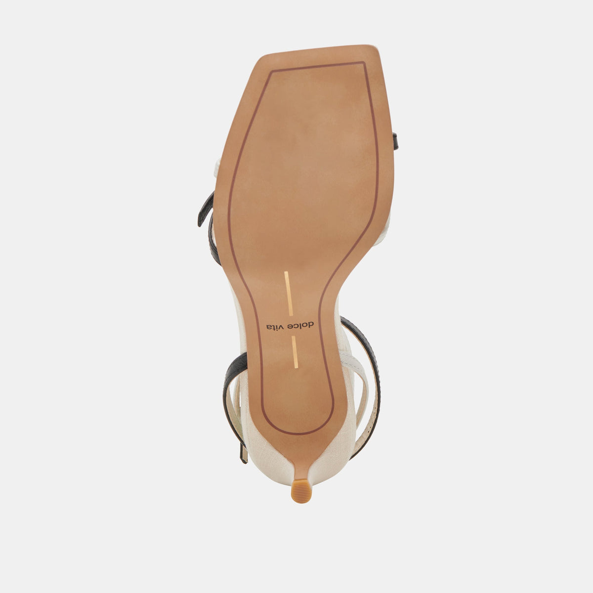 BAMBY HEELS WHITE BLACK LEATHER | Dolce Vita