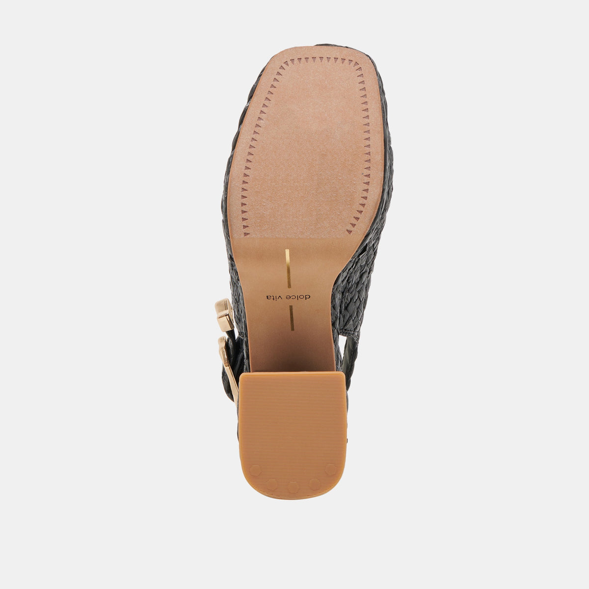 FLORES HEELS ONYX RAFFIA | Dolce Vita