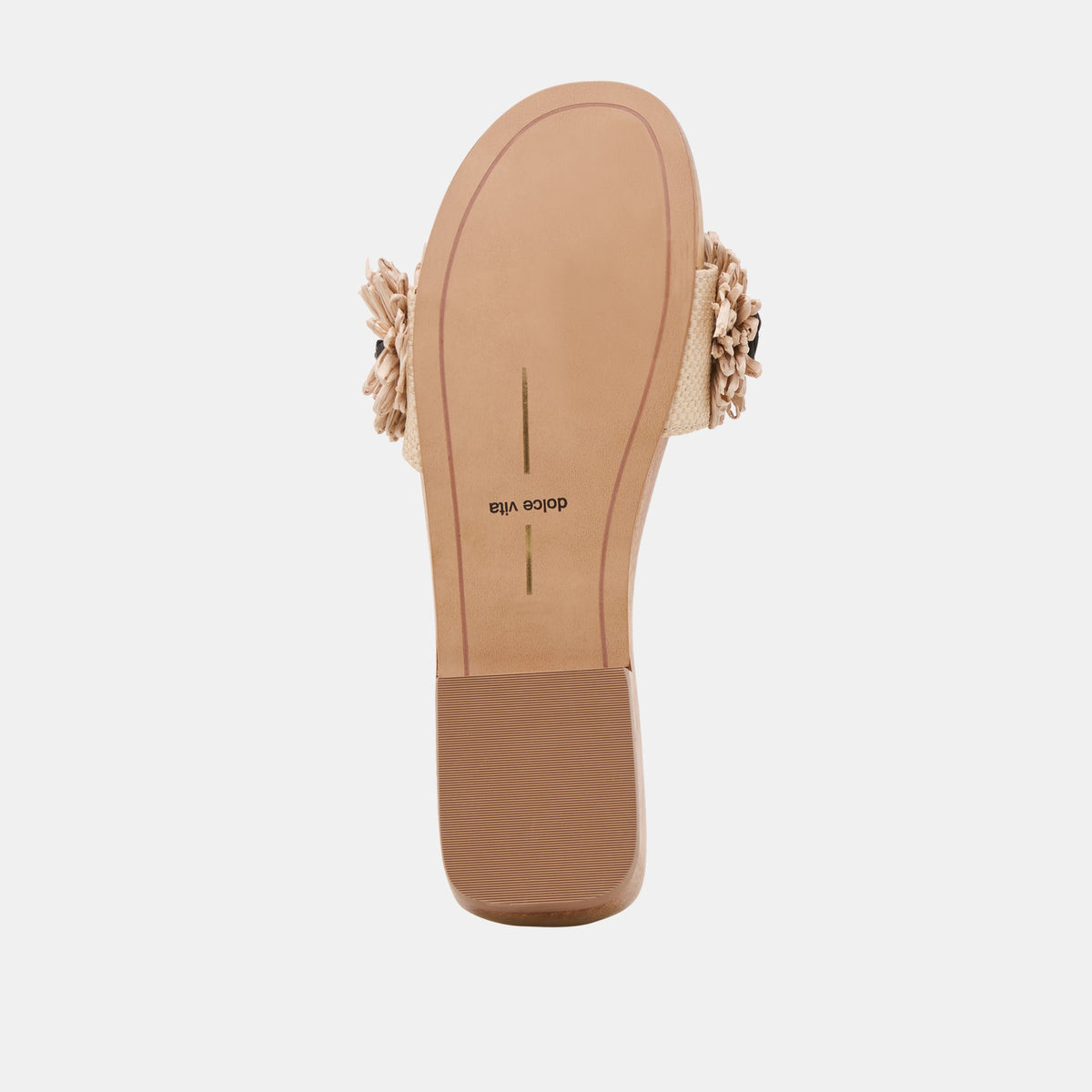 Ariena Black Natural Floral Raffia Sandals | Dolce Vita