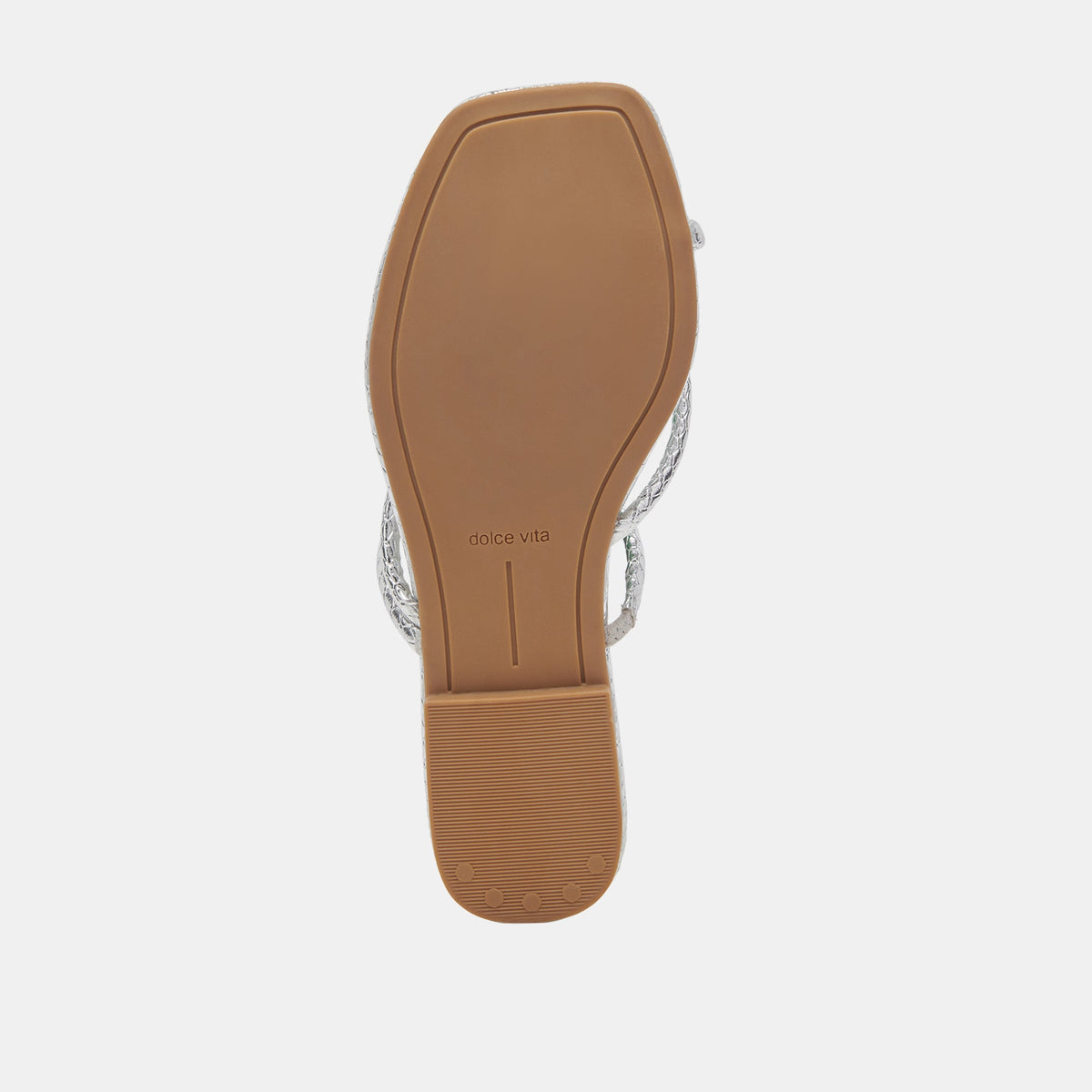 LEANNA SANDALS SILVER EMBOSSED STELLA | Dolce Vita