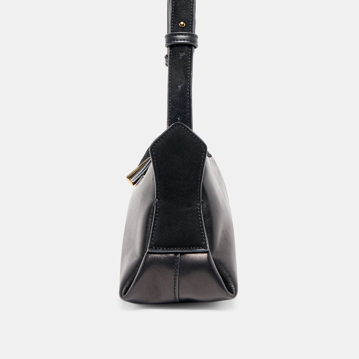 Devyn Black Leather Shoulder Bag | Dolce Vita