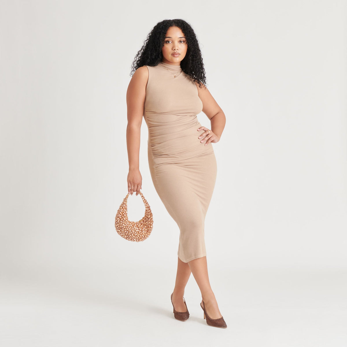 PEARLA SHOULDER BAG GOLD FAUX PEARL | Dolce Vita