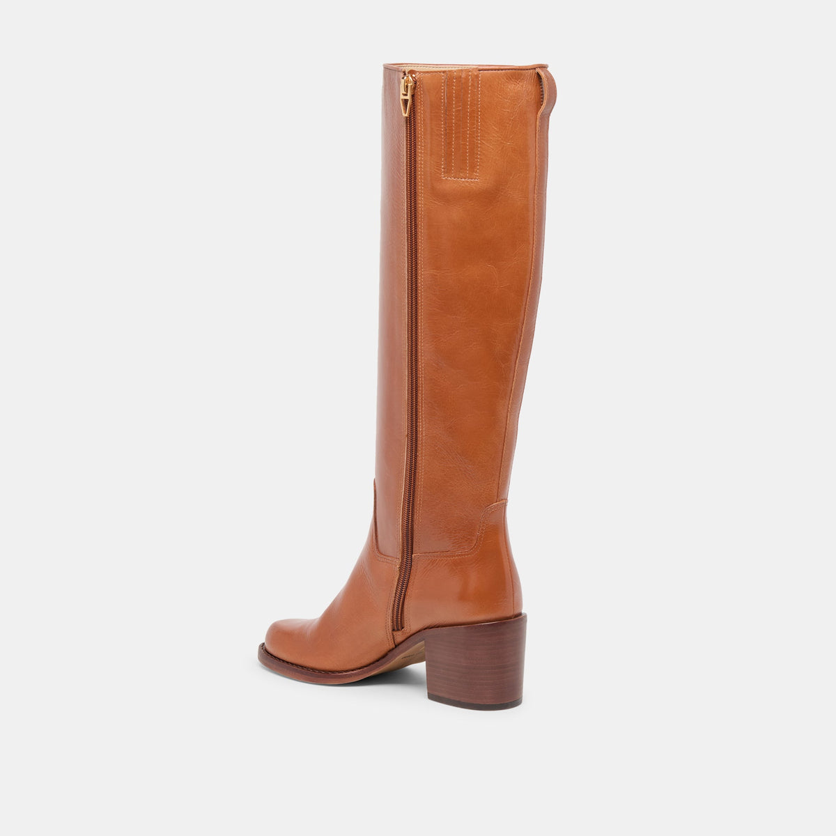 Lucyle Tan Leather Wide Calf Boots | Dolce Vita