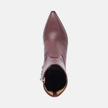 Arya Wine Leather Boots | Dolce Vita
