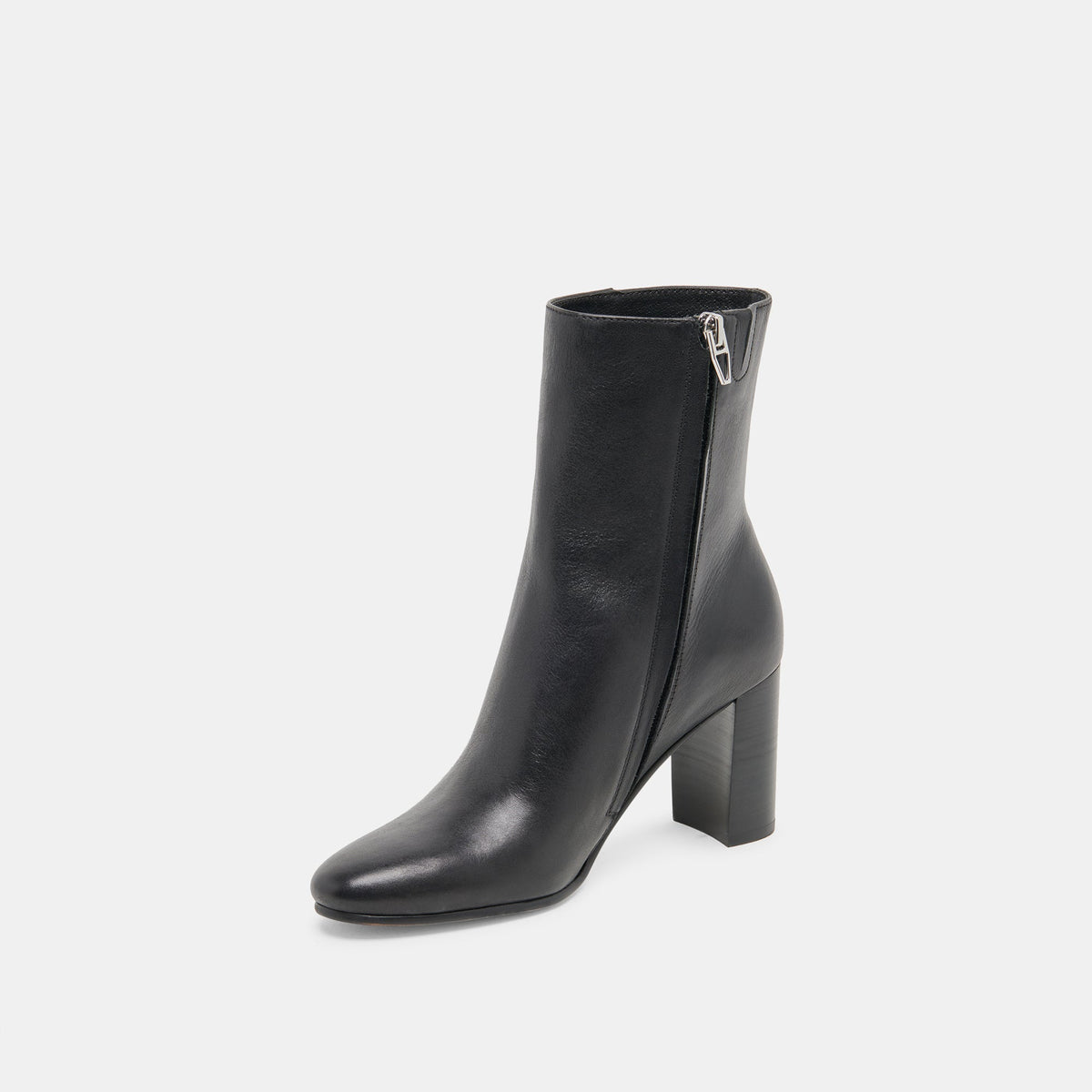 SUZY BOOTIES BLACK LEATHER | Dolce Vita