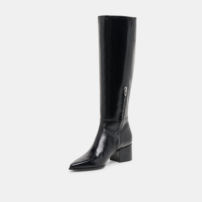 Kirson Black Leather Boots | Dolce Vita