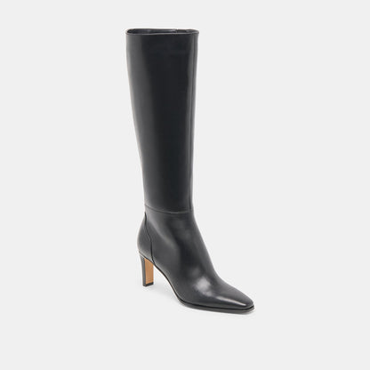 Emmi Black Leather Boots | Dolce Vita