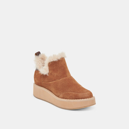 ARDY PLUSH H2O BOOTIES PECAN SUEDE | Dolce Vita