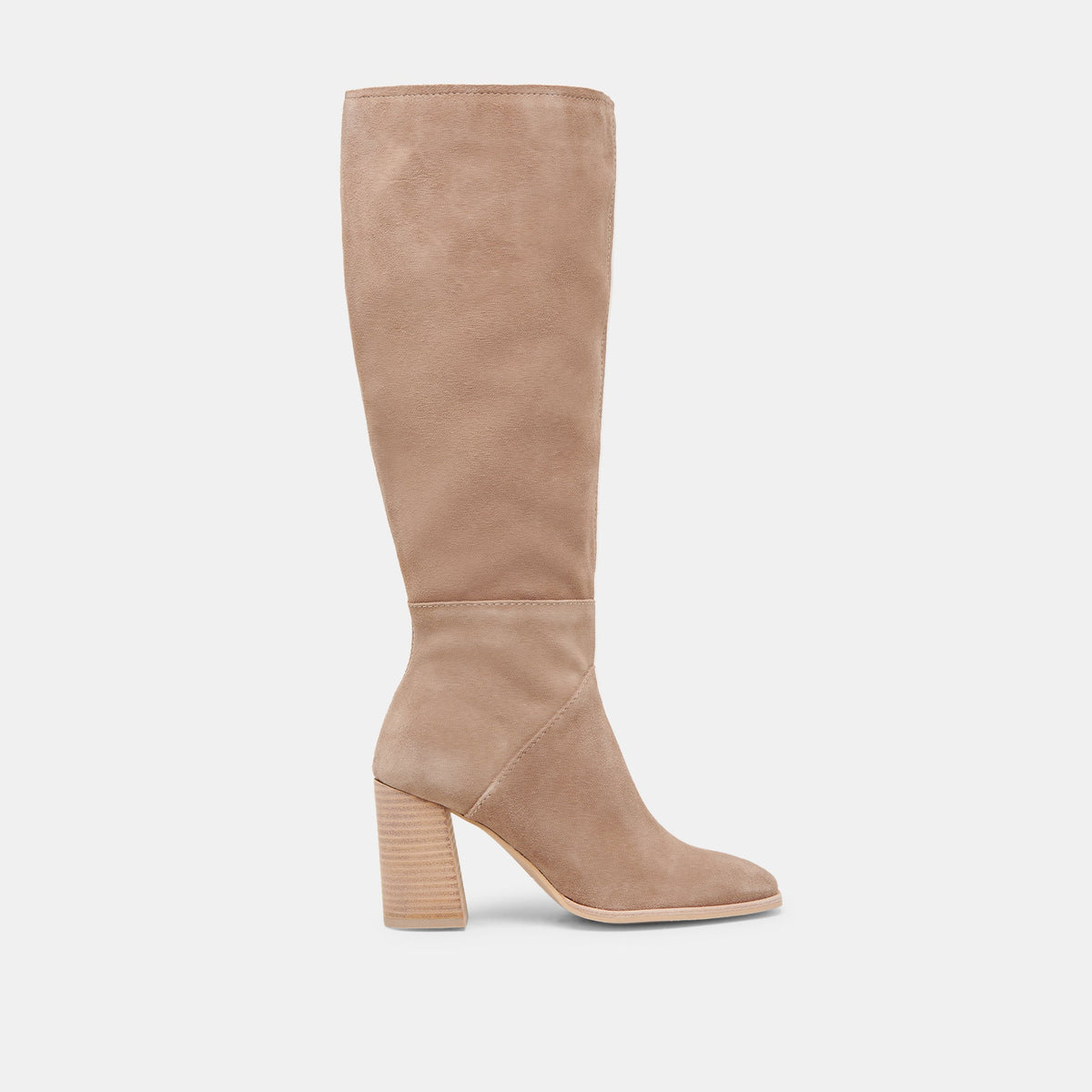 FYNN Wide Calf Boots Truffle Suede | Dolce Vita