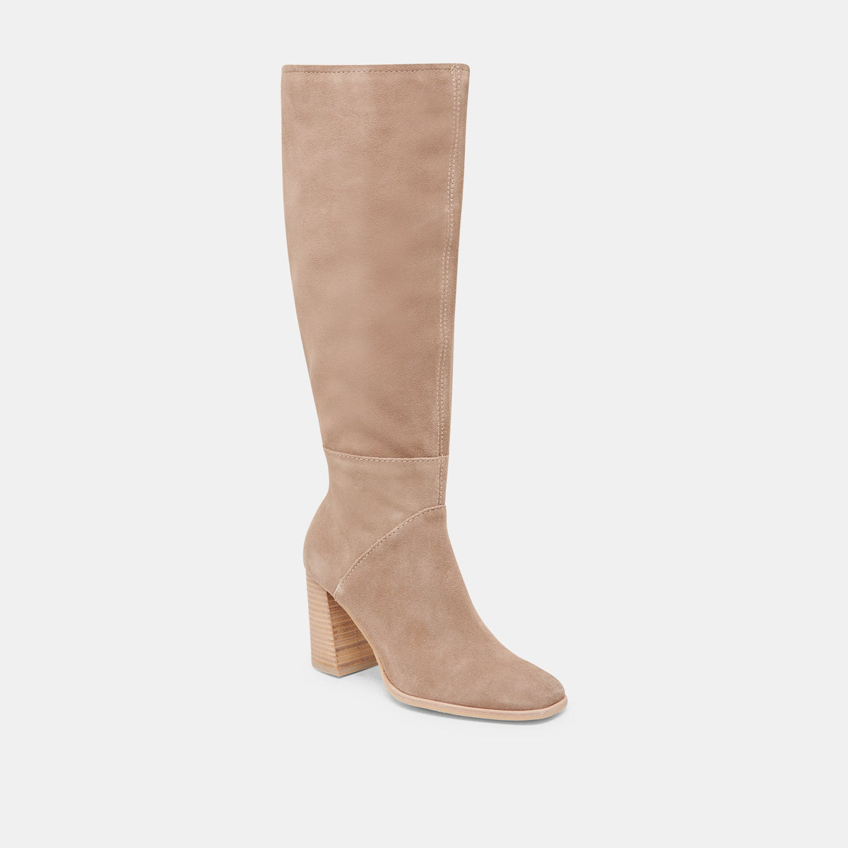 FYNN Wide Calf Boots Truffle Suede | Dolce Vita