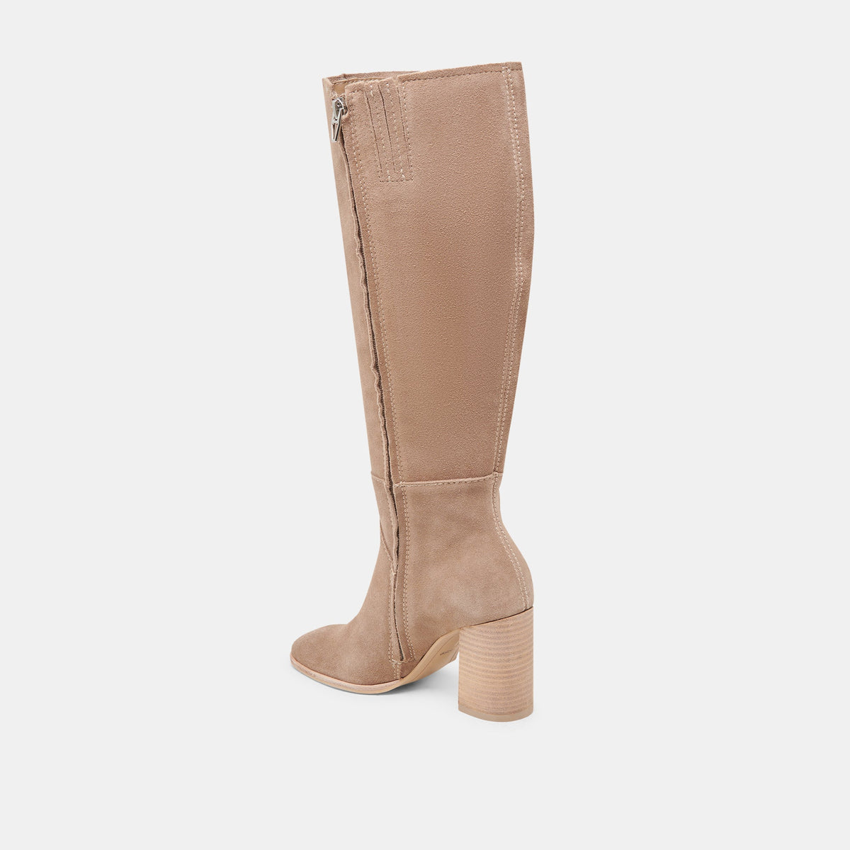 FYNN Wide Calf Boots Truffle Suede | Dolce Vita