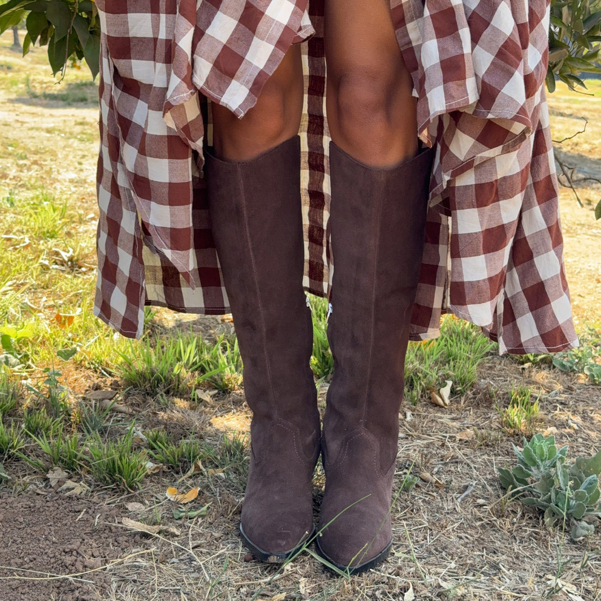 Virona H2O Waterproof Dk Brown Suede Boots | Dolce Vita