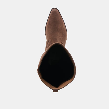 Virona H2O Waterproof Dk Brown Suede Boots | Dolce Vita