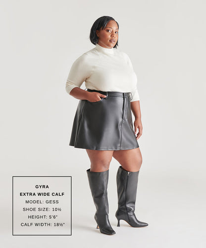 Gyra Extra Wide Calf Black Boots | Dolce Vita
