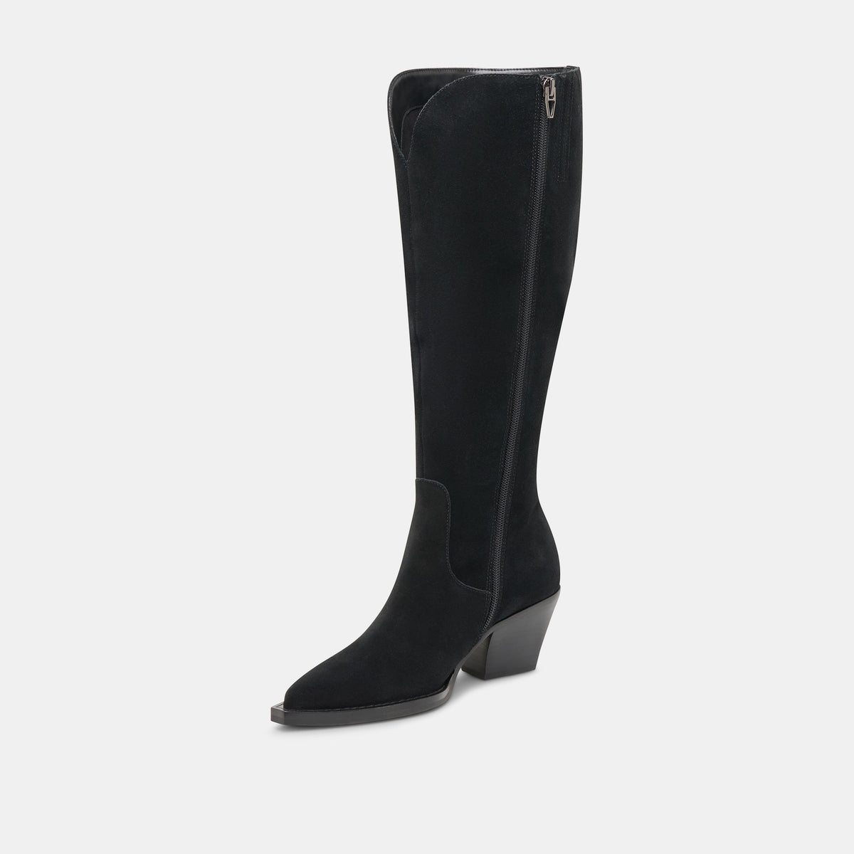 Raj Extra Wide Calf Onyx Suede Boots | Dolce Vita