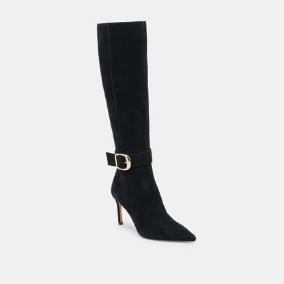 KINZY BOOTS ONYX SUEDE | Dolce Vita