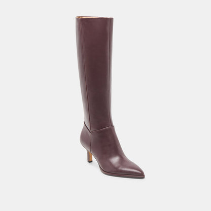 Aldy Mulberry Leather Boots | Dolce Vita