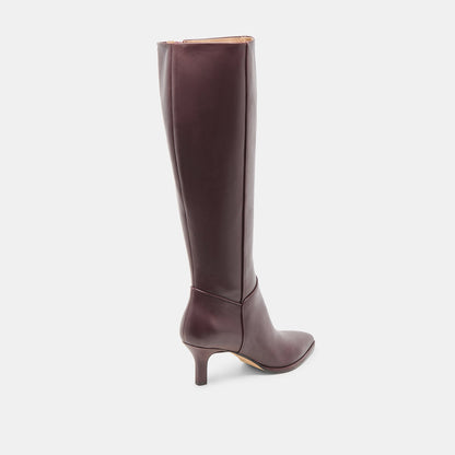 Aldy Mulberry Leather Boots | Dolce Vita