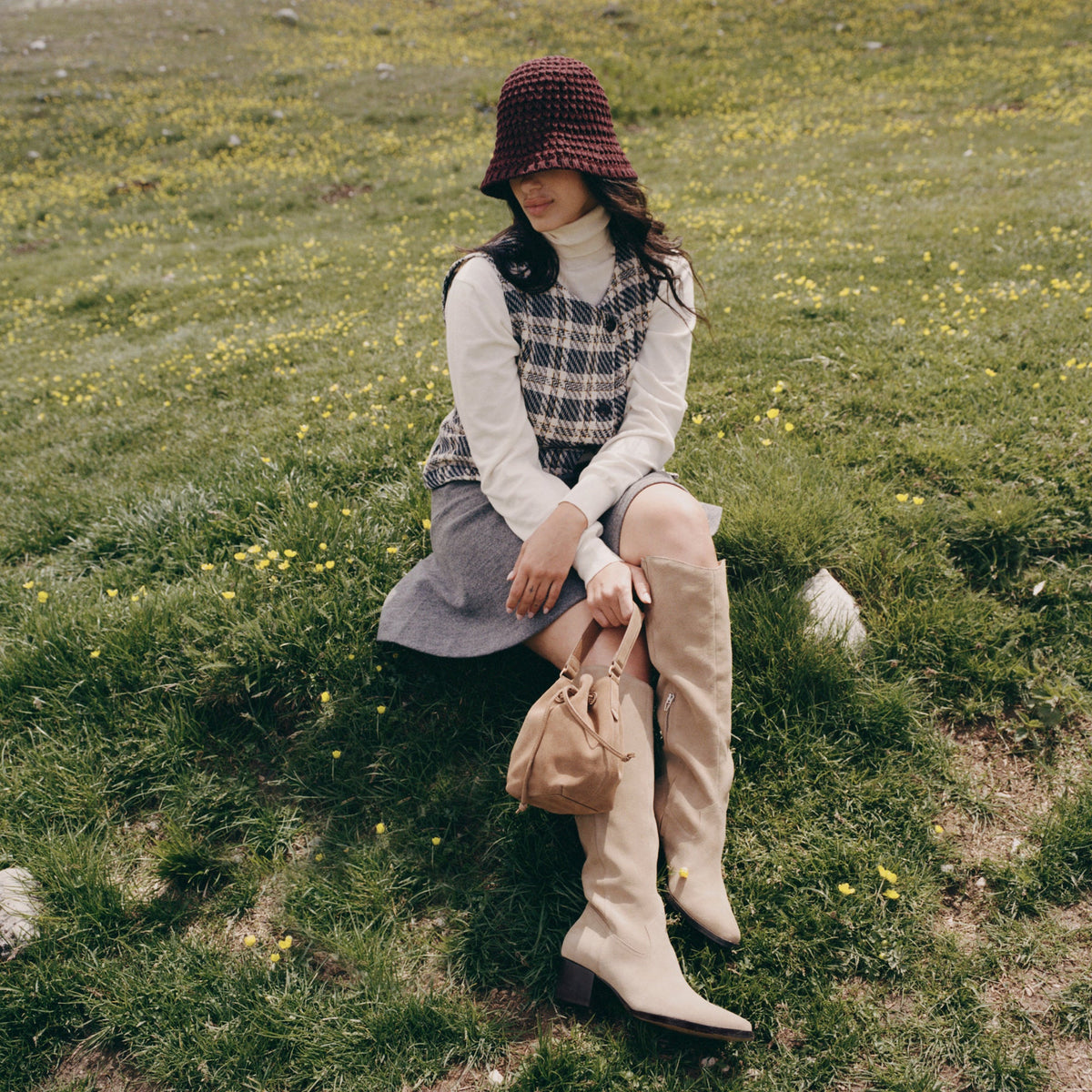 Virona H2O Waterproof Dk Taupe Suede Boots | Dolce Vita