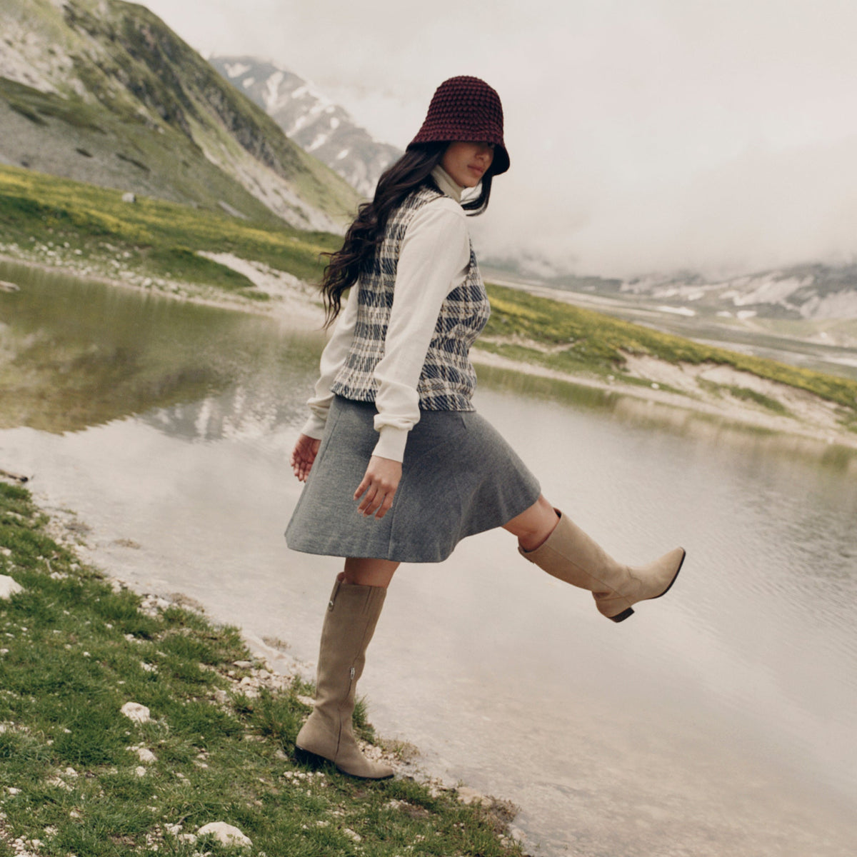 Virona H2O Waterproof Dk Taupe Suede Boots | Dolce Vita