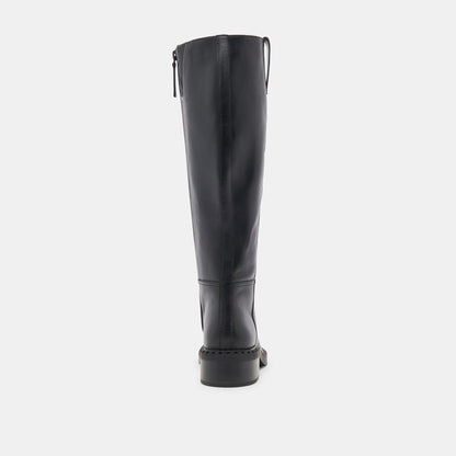 Glory H2O Waterproof Black Leather Wide Calf Boots | Dolce Vita