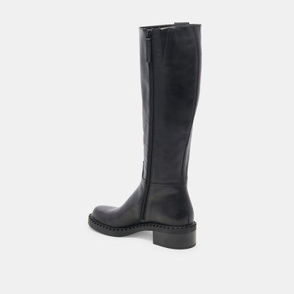 Glory H2O Waterproof Black Leather Wide Calf Boots | Dolce Vita