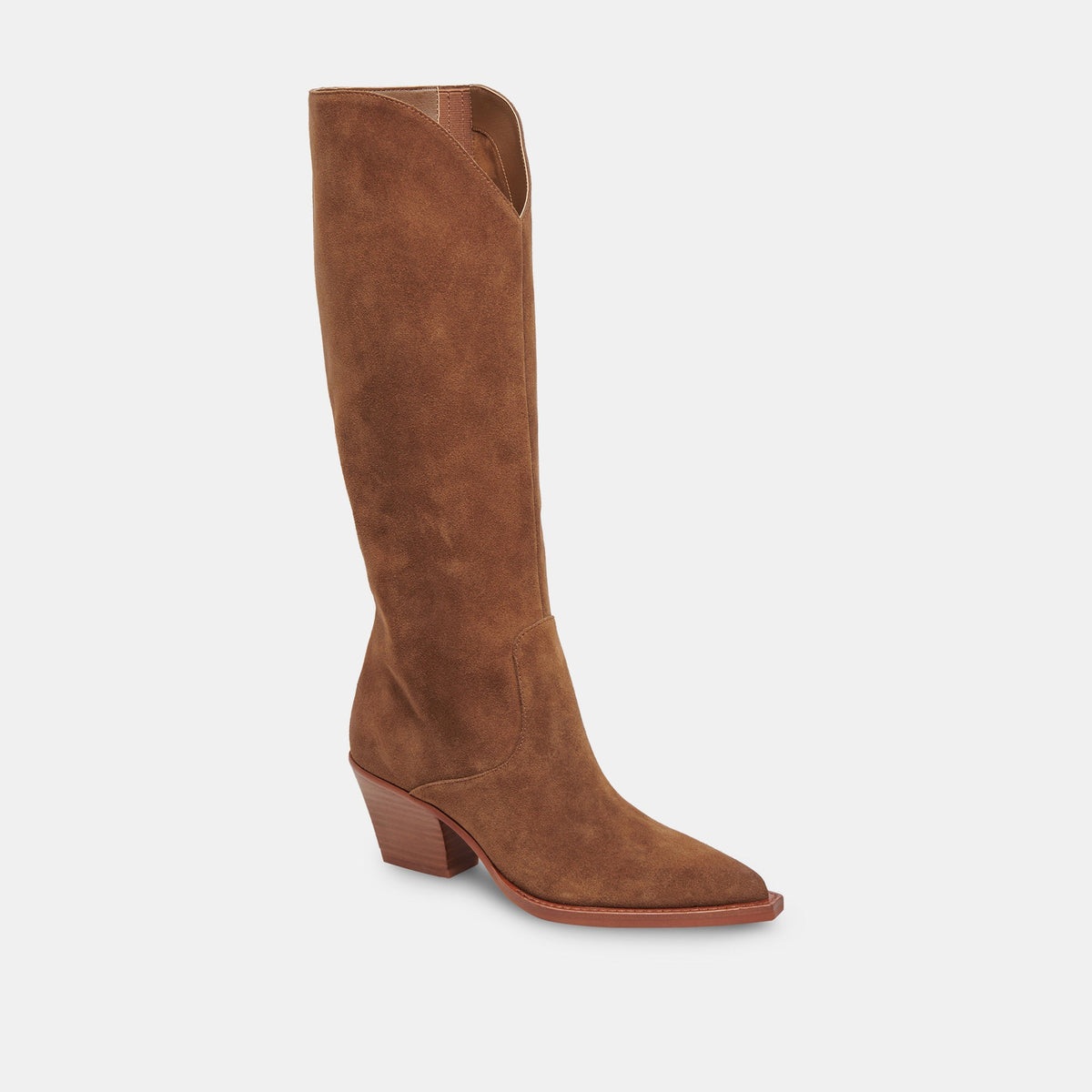 Raj Extra Wide Calf Brown Suede Boots | Dolce Vita