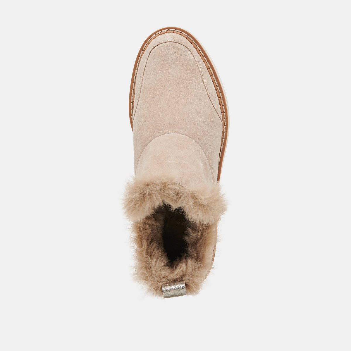 ARDY PLUSH H2O BOOTIES TAUPE SUEDE | Dolce Vita