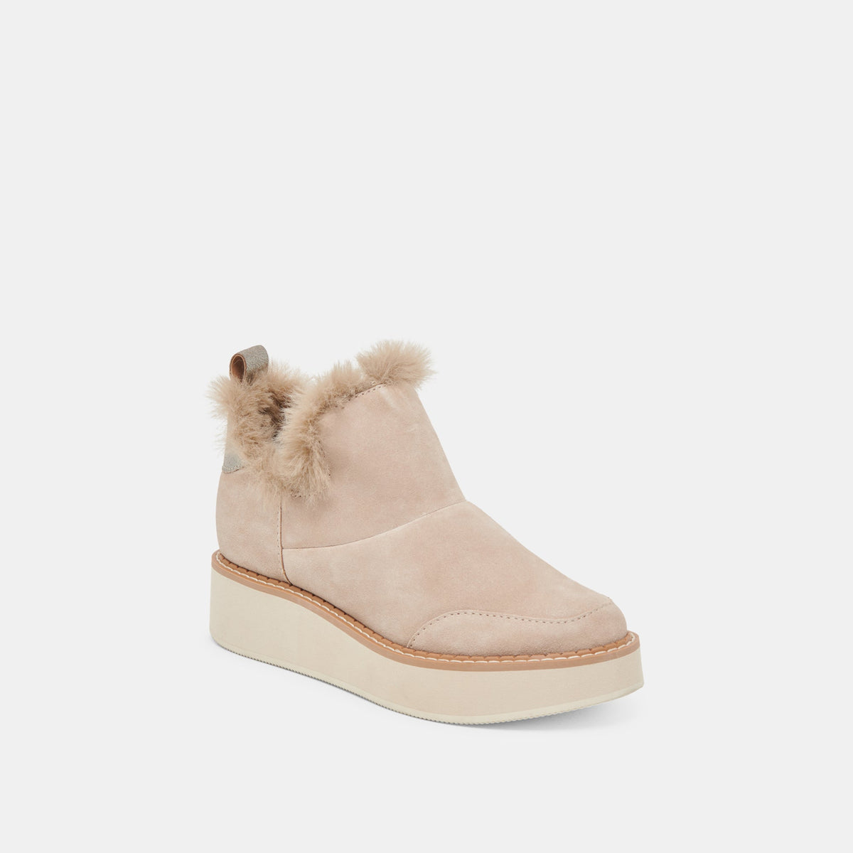 ARDY PLUSH H2O BOOTIES TAUPE SUEDE | Dolce Vita