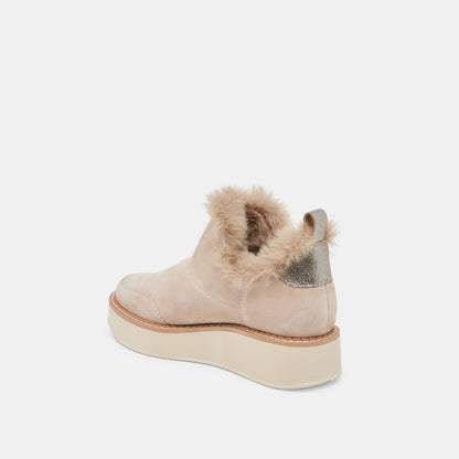 ARDY PLUSH H2O BOOTIES TAUPE SUEDE | Dolce Vita