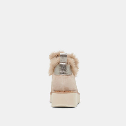 ARDY PLUSH H2O BOOTIES TAUPE SUEDE | Dolce Vita