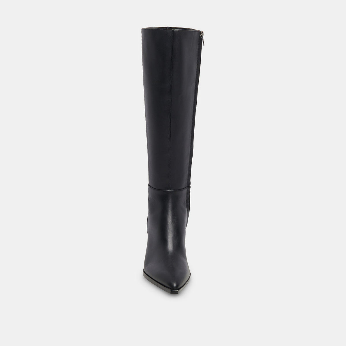 Auggie Black Leather Narrow Calf Boots | Dolce Vita