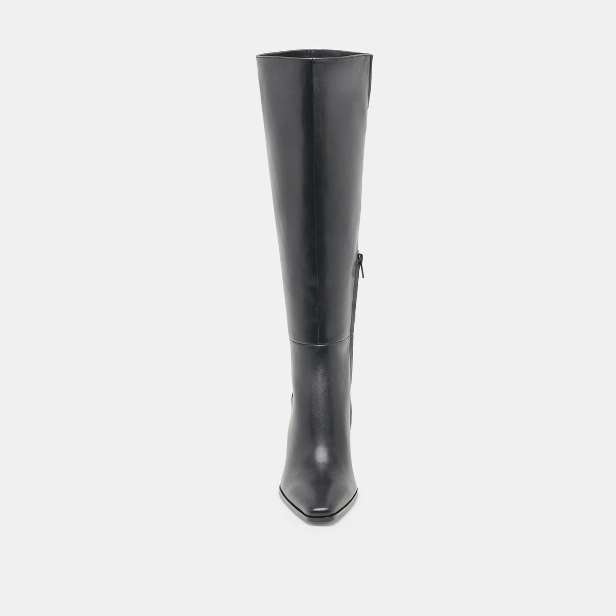 Emmi Black Leather Narrow Calf Boots | Dolce Vita