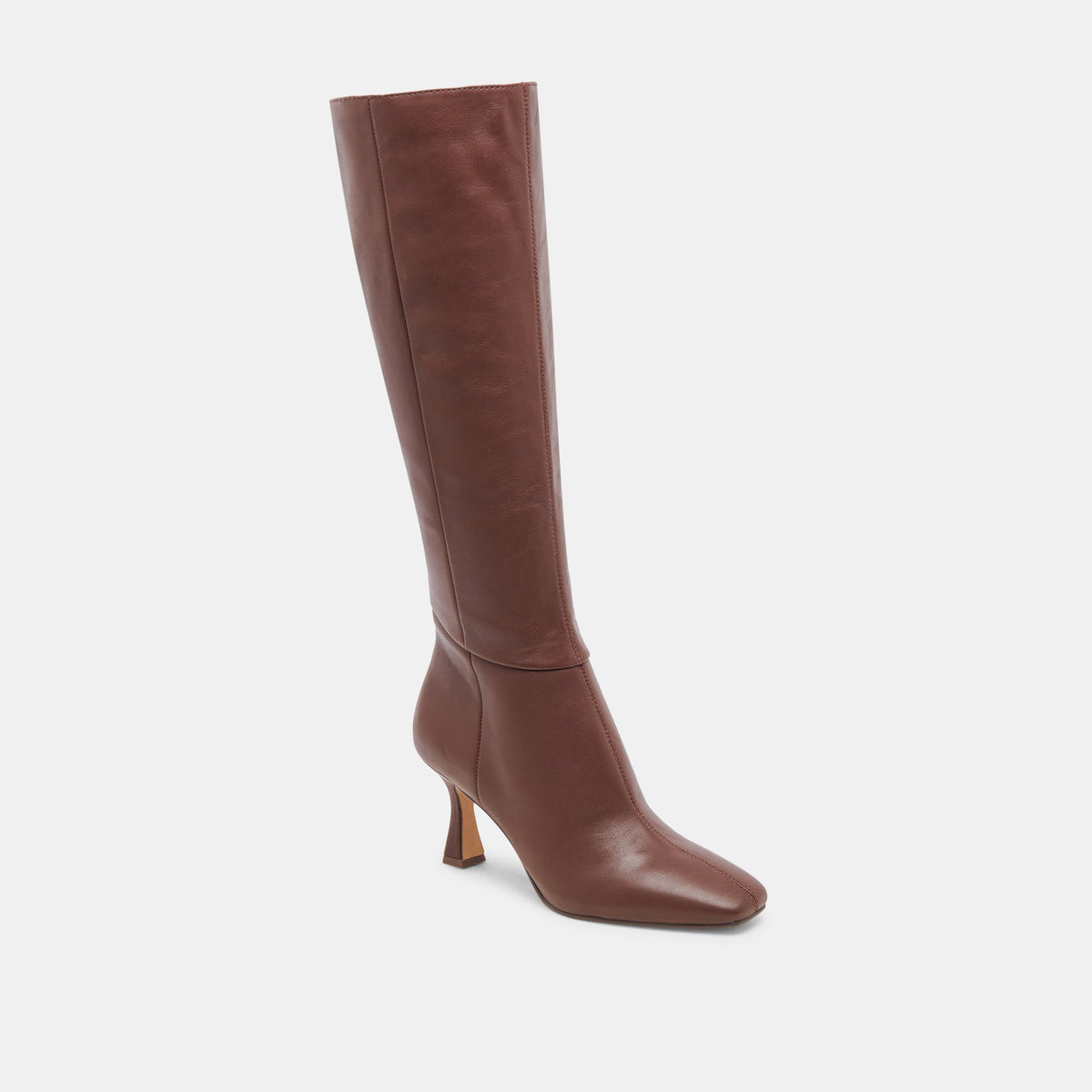 GYRA WIDE CALF BOOTS CHOCOLATE LEATHER | Dolce Vita