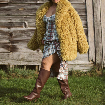 GYRA WIDE CALF BOOTS CHOCOLATE LEATHER | Dolce Vita