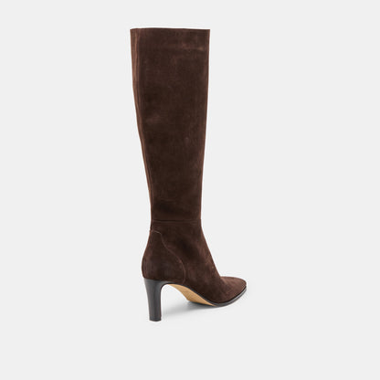 Emmi Dk Brown Suede Boots | Dolce Vita
