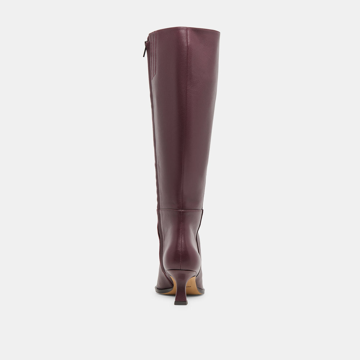 Auggie Wine Leather Wide Calf Boots | Dolce Vita