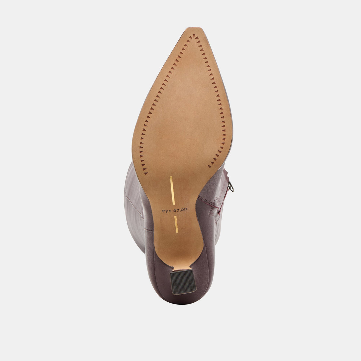 Auggie Wine Leather Wide Calf Boots | Dolce Vita