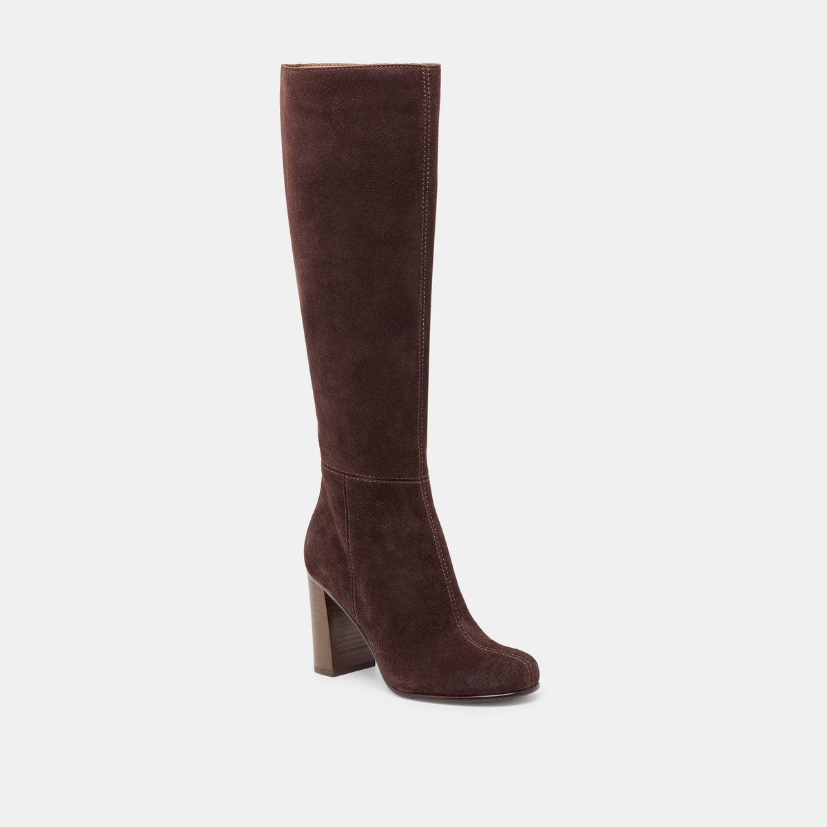 Hudsin Mahogany Suede Boots | Dolce Vita
