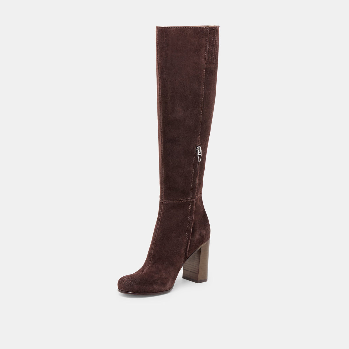 Hudsin Mahogany Suede Boots | Dolce Vita