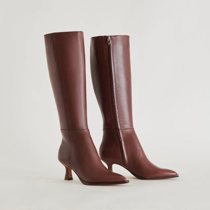 Auggie Extra Wide Calf Chocolate Boots | Dolce Vita