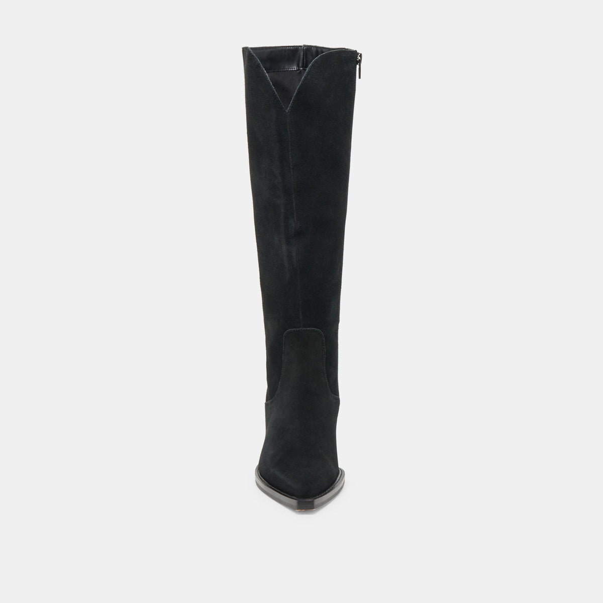 RAJ Wide Calf Boots Onyx Suede | Dolce Vita