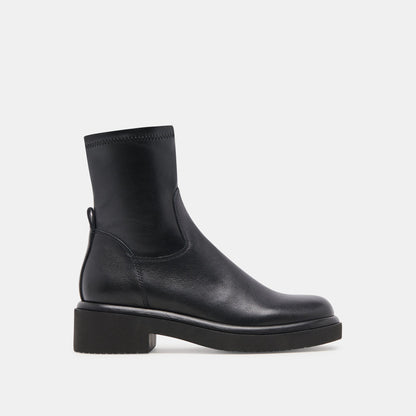 Simaya H2O Wide Black Leather Boots | Dolce Vita
